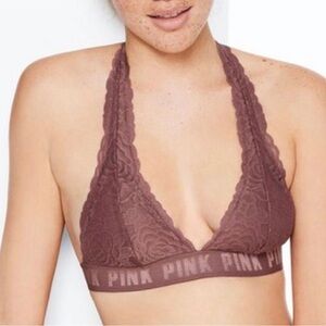 PINK Victoria's Secret Mauve Lace Bralette